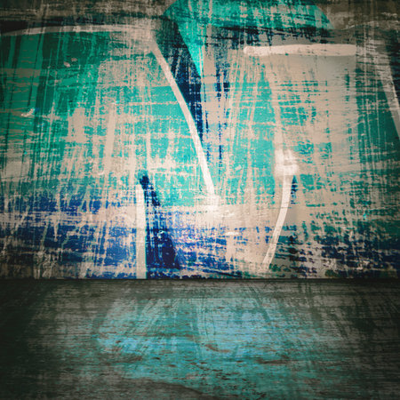 Street art graffiti wall background, urban grunge designの写真素材