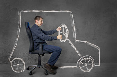 Driver. Conceptual image.の写真素材