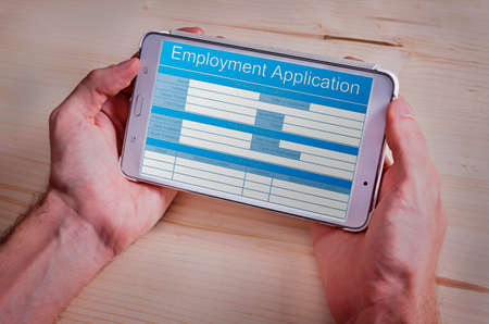 Application Human Resources Hiring Job Recruitment Employment Conceptの写真素材