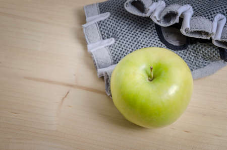 Green apple. Healty lifestyle concept.の写真素材