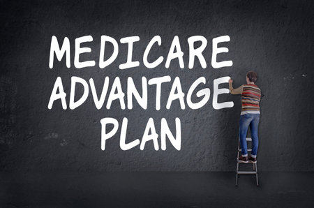 Medicare advantage plan writing on the wall