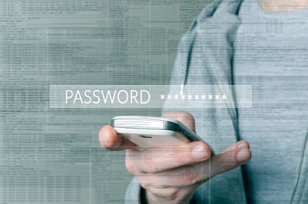 Password Box in Internet Browserの写真素材