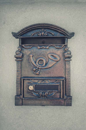 Vintage post boxの写真素材