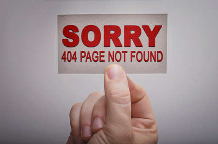 Error 404 page not found conceptの写真素材