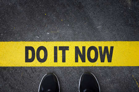 Do it nowの写真素材