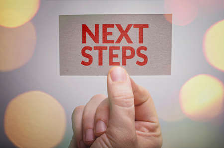 Next steps cardの写真素材