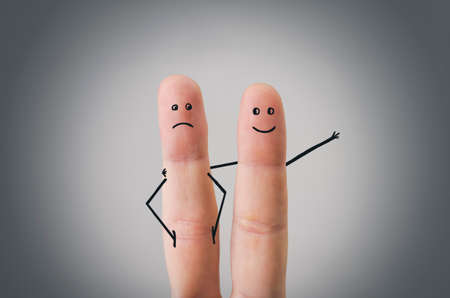 A friend is giving support to his unhappy buddy. Friend support concept.の写真素材