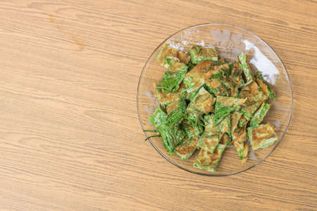 Thai food, Acacia Pennata Omeletteの写真素材
