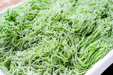 close up of Jade noodles.の写真素材