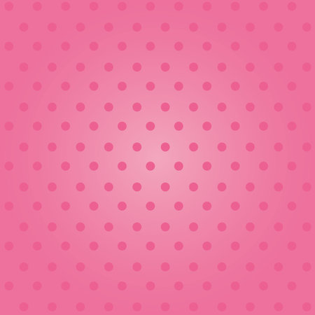 Seamless pink polka dot background, girly concept.のイラスト素材