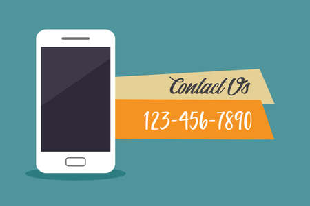 Contact us concept. Vector illustration.のイラスト素材