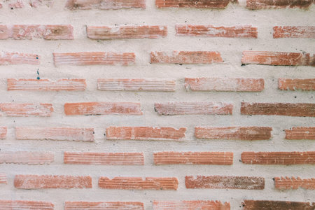 Old red brick wall texture. Home or office design backdrop.