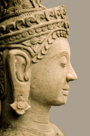 buddha face in watjedyod Changmai Thailandの写真素材