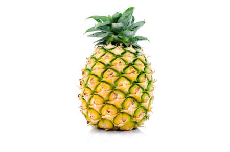Pineapples Thai fruit Isolated on White background の写真素材