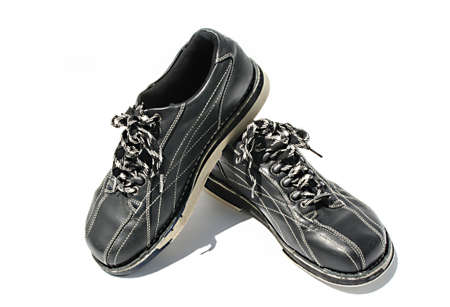 The perfect footwear for a night of strikes and spares Isolated On White background.の写真素材