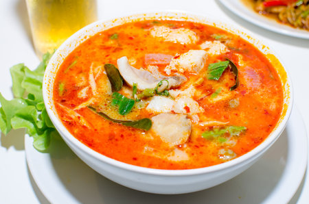 Fried fish with spicy herbs including Thailand dishes.の写真素材