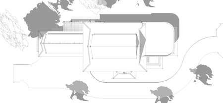 model of a house, Asian-style two layers house draft.の写真素材