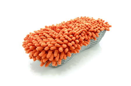 Cleaning car doormat or carpet for clean your car.の写真素材
