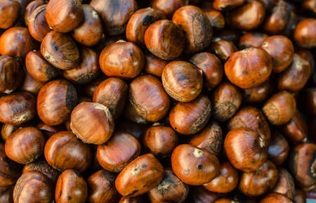 Roasted chestnuts.の写真素材