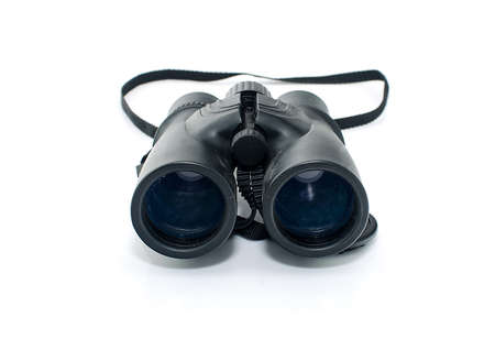 Binoculars isolated on white backgroundの写真素材