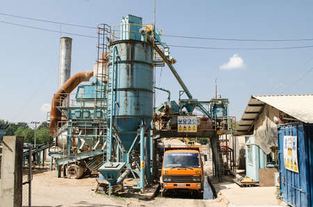 Asphalt plant in Thailandの写真素材