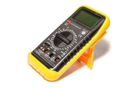 electronic galvanometer isolate on white background