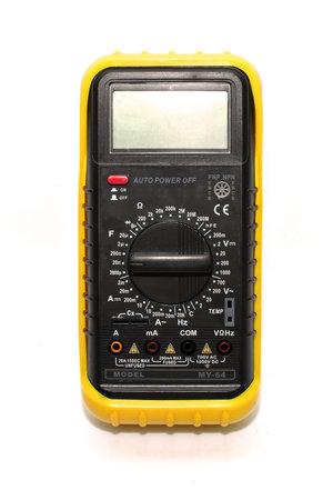 electronic galvanometer isolate on white background