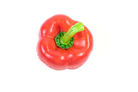 red pepper over white backgroundの写真素材