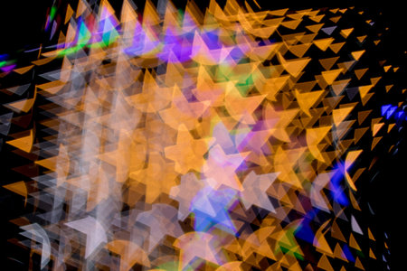 Multicolored defocused bokeh lights background