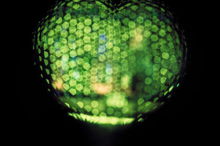 Multicolored defocused bokeh lights backgroundの写真素材