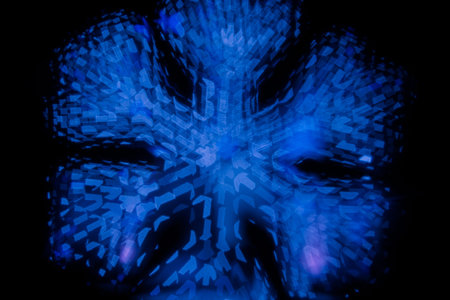 Multicolored defocused bokeh lights background