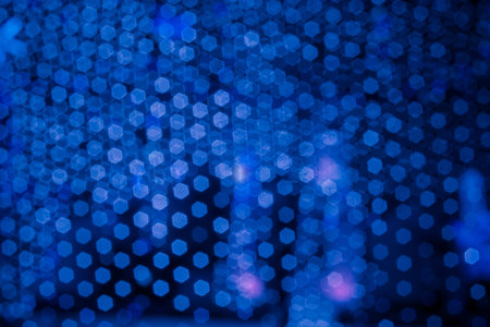 Multicolored defocused bokeh lights backgroundの写真素材