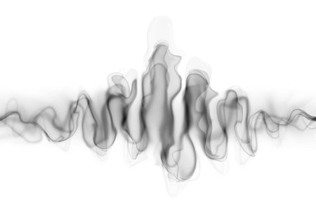 Abstract smoke waveの写真素材