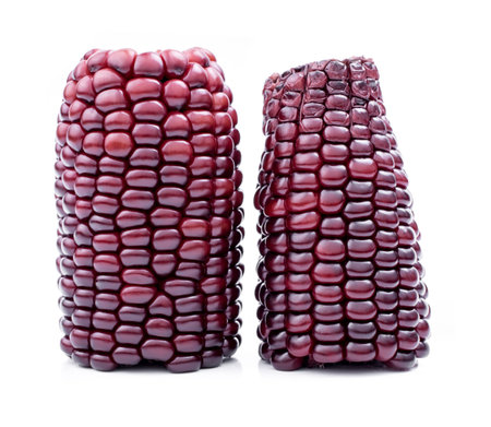 purple corn on a white background