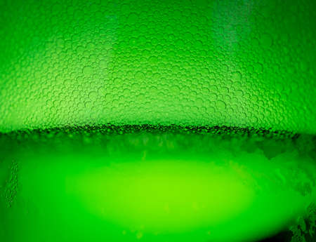 beer with bubbles close upの写真素材