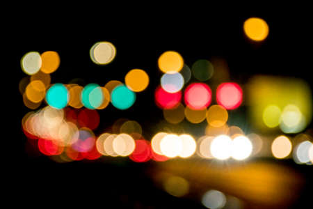 Abstract circular bokeh background of Christmaslightの写真素材