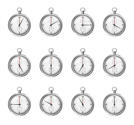 Watch on a white background.の写真素材