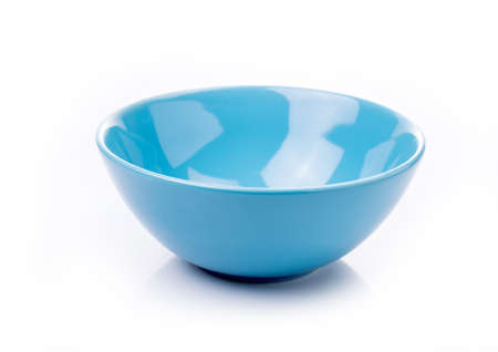 Empty ceramic bowl isolatedの写真素材