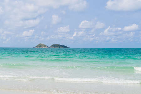 beautiful beach and tropical sea in Thailand.の写真素材