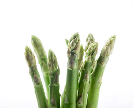 Asparagus on the white backgroundの写真素材
