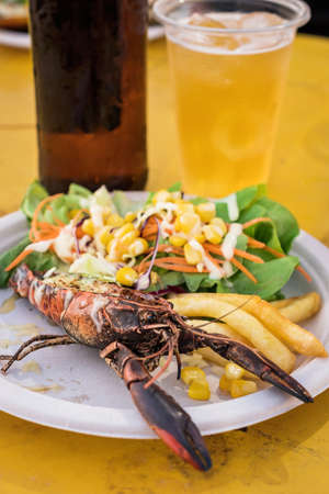 Grilled giant River Prawn,Thai foodの写真素材