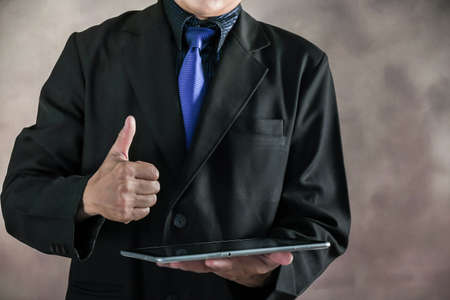 Businessman hand using mobile phone. Business technology, Social network, Worldwide connection technology concept,の写真素材