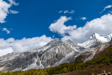 The last Shangri la, Daocheng-yading, Beautiful Scenic of Yading Nature Reserve, Daocheng , Sichuan, China.の写真素材