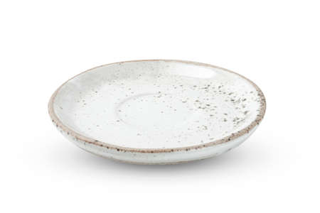 Craft ceramics Top view isolated on white isolated background with clipping path.の写真素材