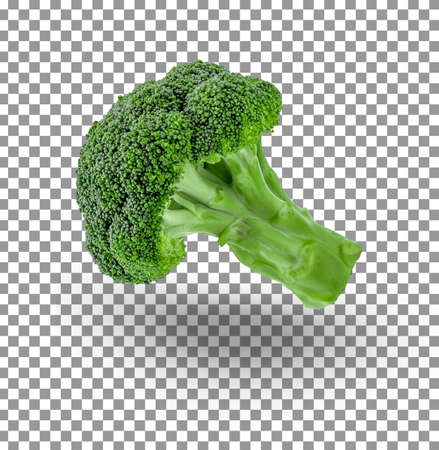 Broccoli isolated on alpha layer background.の写真素材