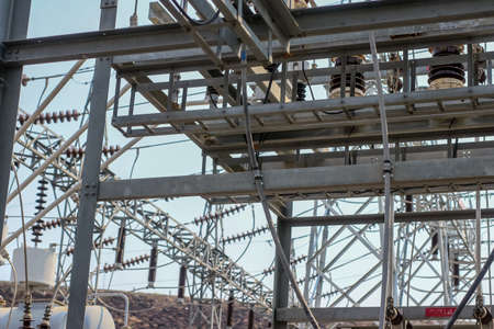 High voltage, power plantの写真素材