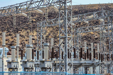 High voltage, power plantの写真素材