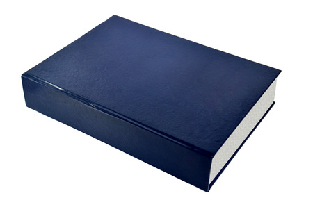 book blue on white backgroundの写真素材
