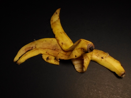 banana peelの写真素材