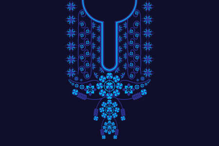 Embroidery Necklace Designs for Womens Fashion Backgrounds, Wallpaper, Clothing, Native Designs, Graphic Designsのイラスト素材